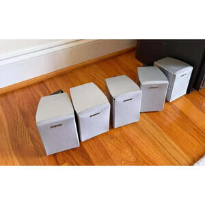 FIVE Sony SS-MSP1 Surround Sound Stereo Speakers Set of Silver